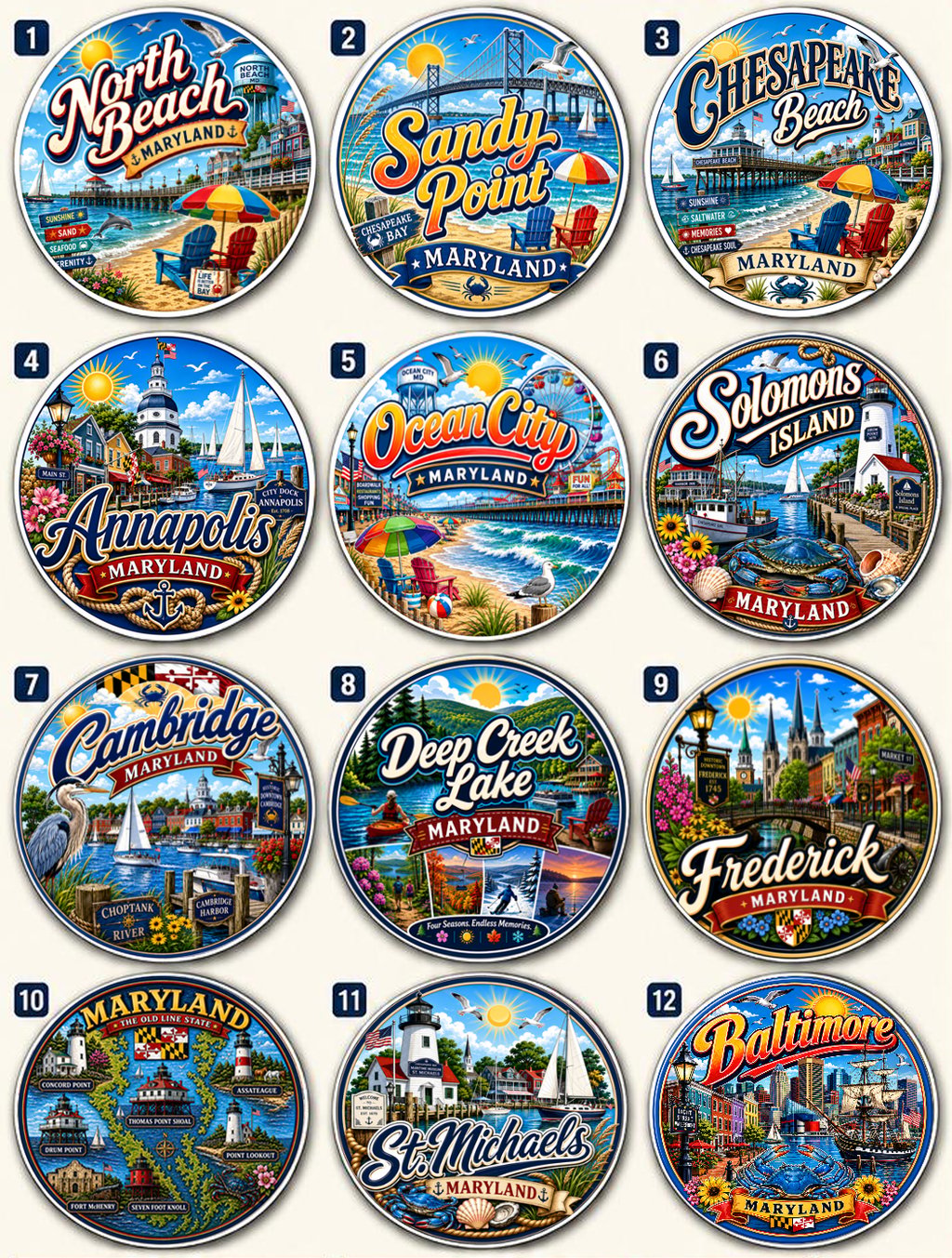12 Maryland Magnets