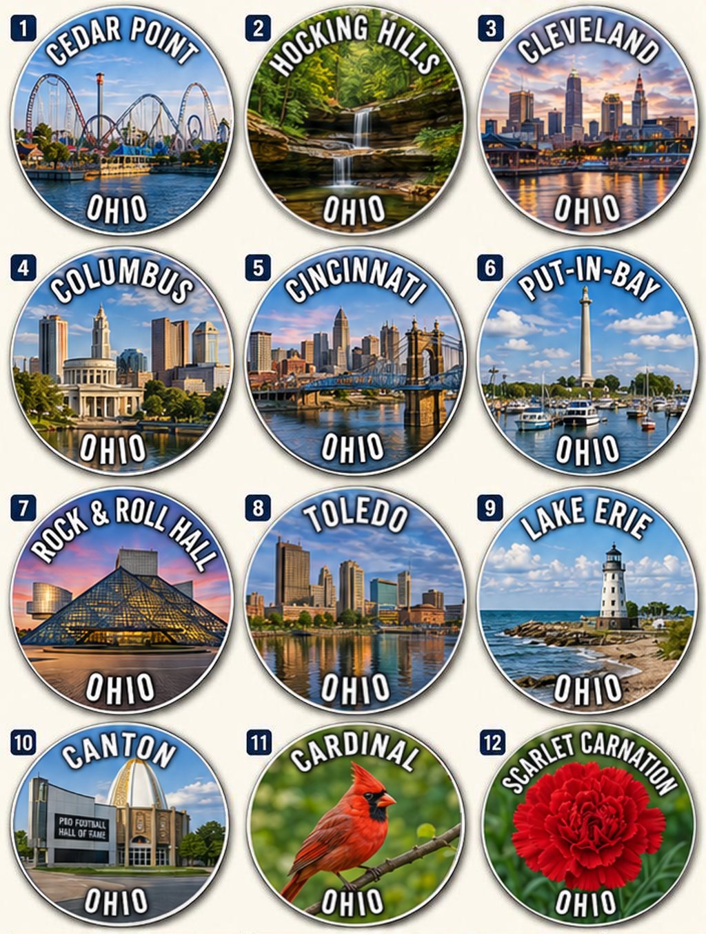 12 Ohio Magnets