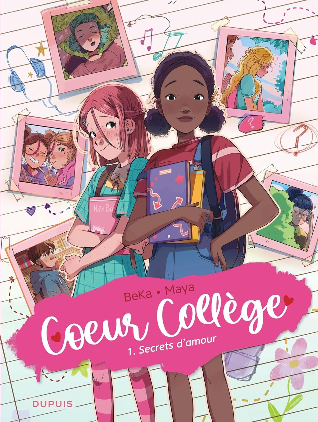 Première de couverture du tome 1 de la BD Coeur collège