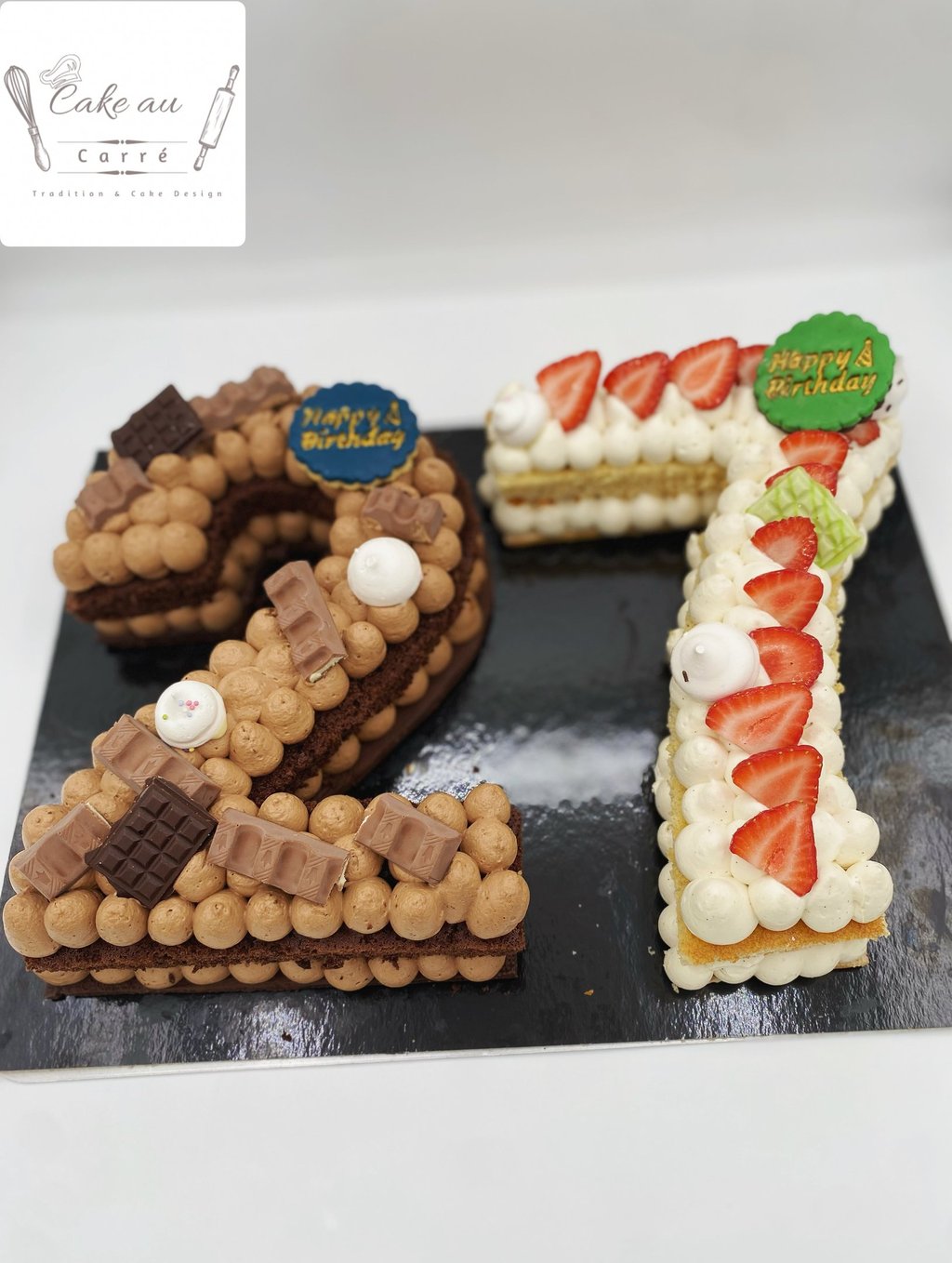 Number cake 27 sans décoration personnalisé