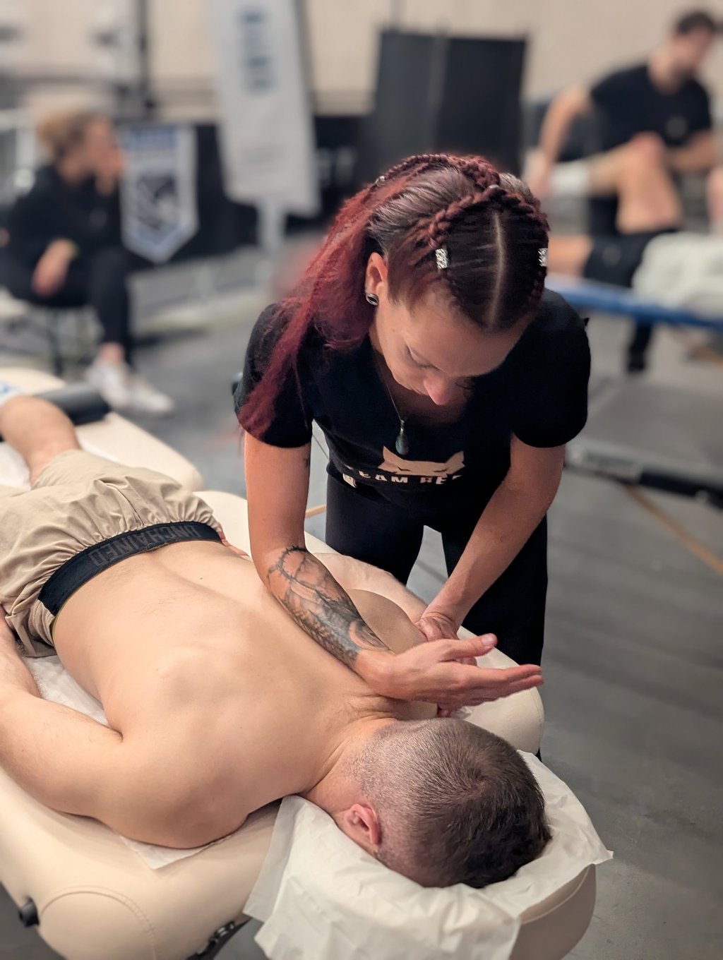 mains d'aur massage sportif sport massage recupération sportive