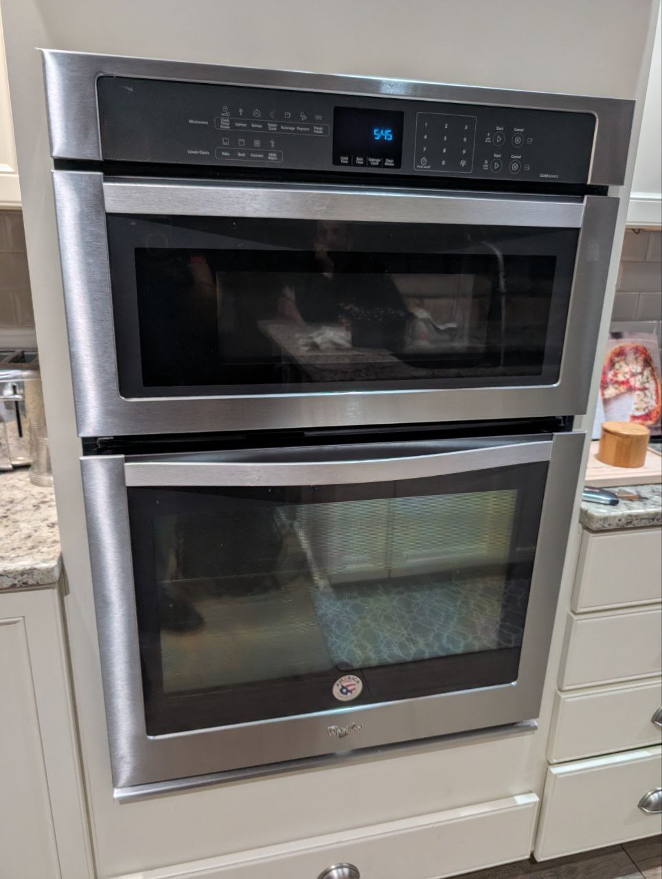 whirlpool microwave combo sparking