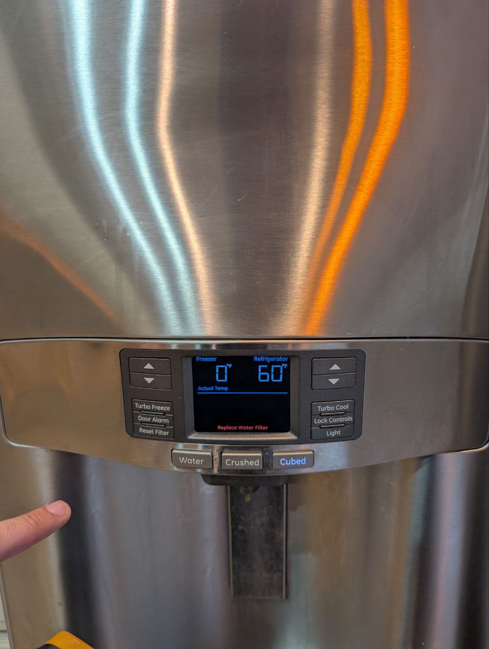 ge cafe fresh food section not cold enough