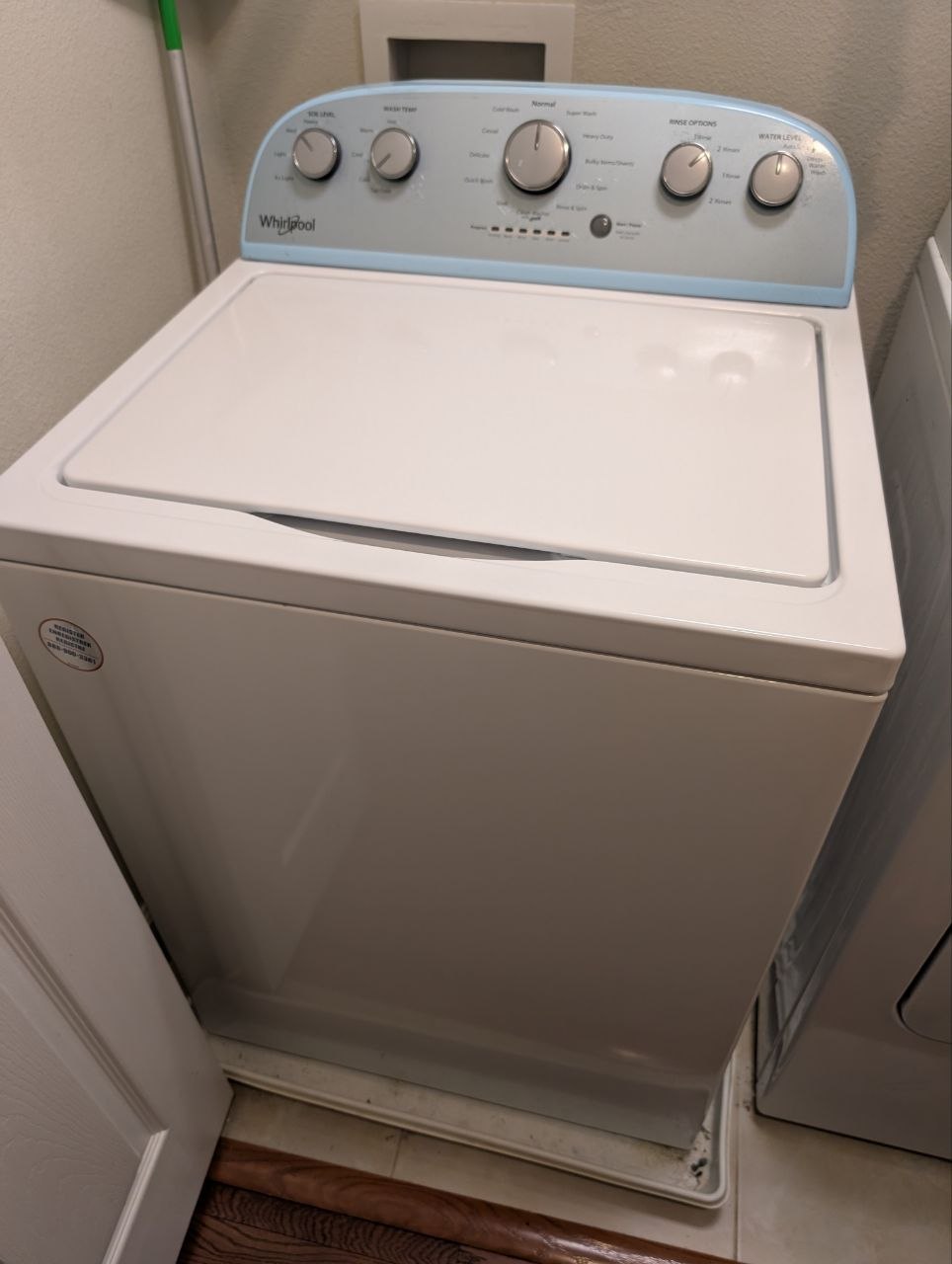 whirlpool washer drain pump running constantly