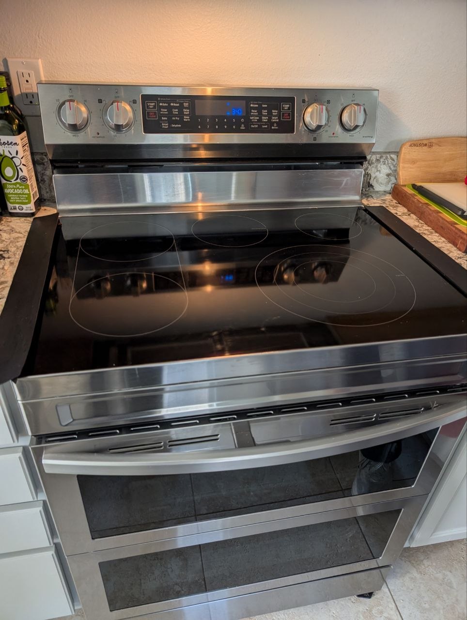 samsung cooktop burner always stays on high repair