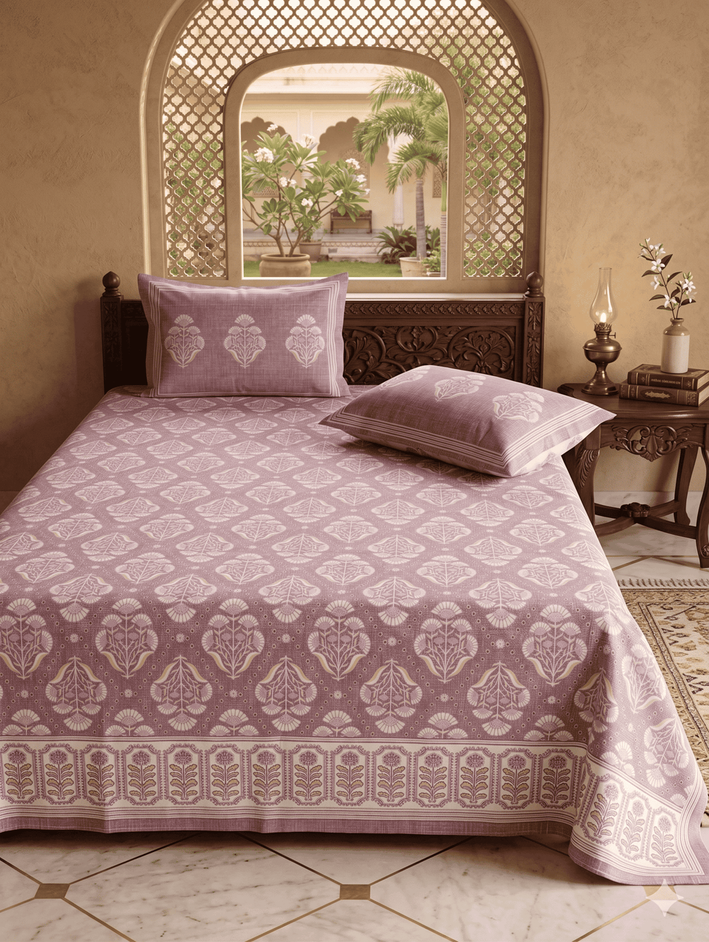 "Wholesale Jaipuri cotton bedsheets manufacturer in Jaipur."