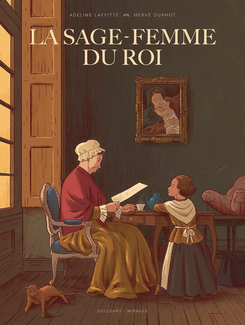 Première de couverture de la BD La sage-femme du roi
