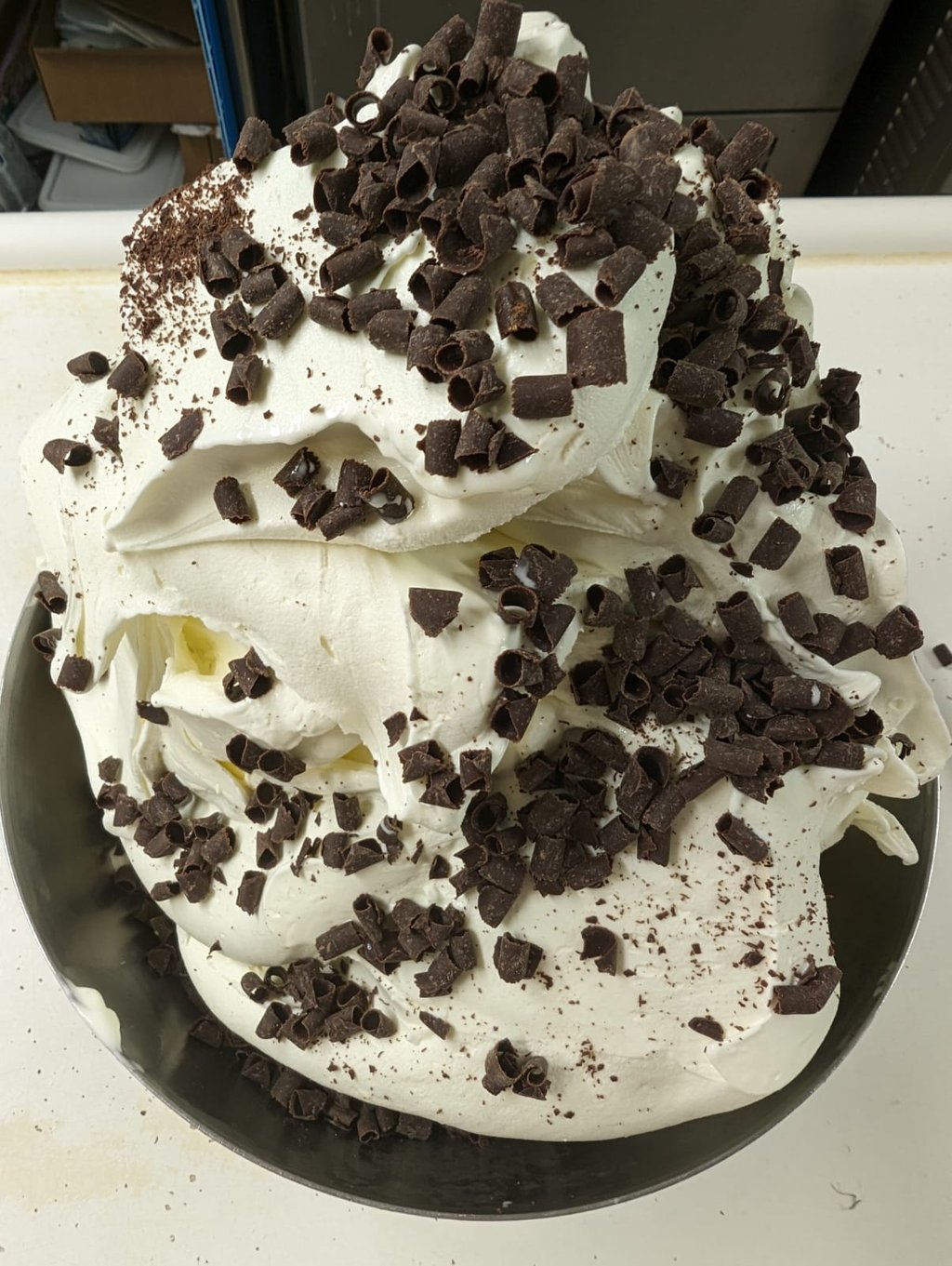Glace stracciatella au lait de chèvre