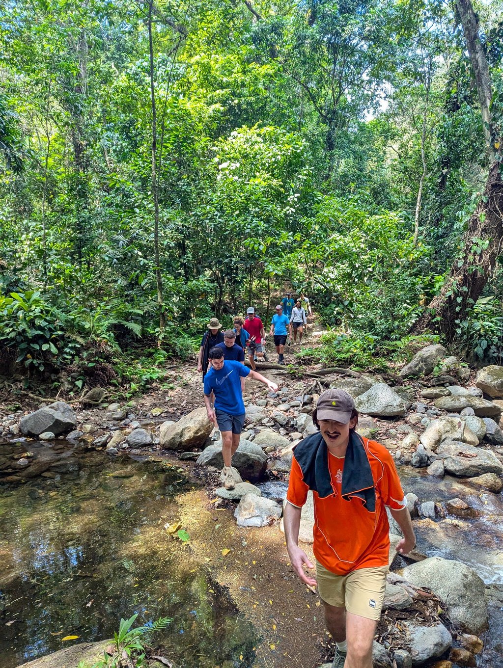 Exploring the rivers during the 3 Day Alternative Lost City Trek