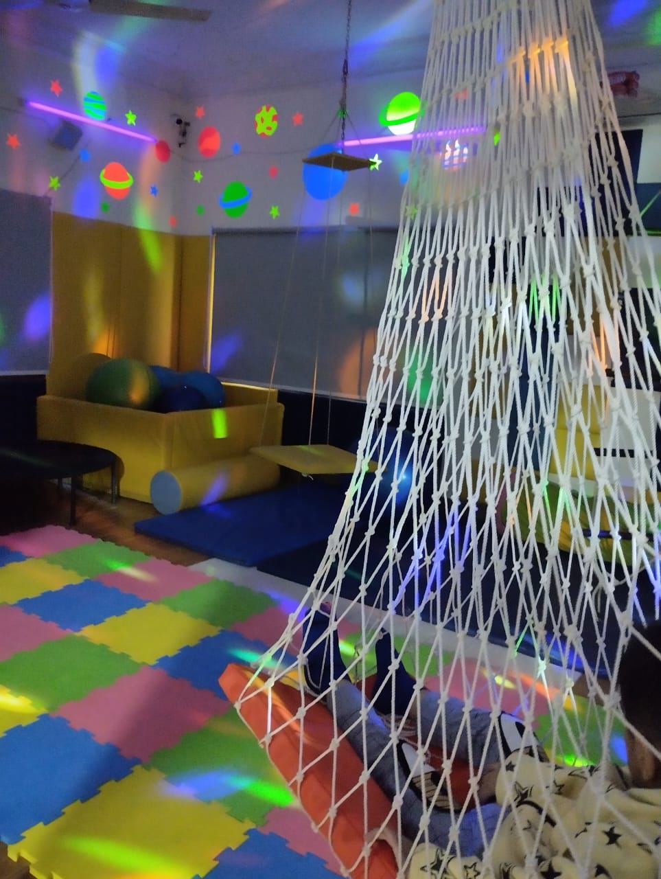 Child participating in occupational therapy session