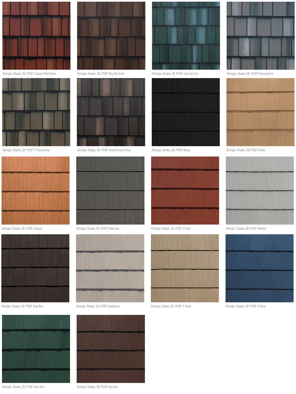 Metal Shingle Color Selector