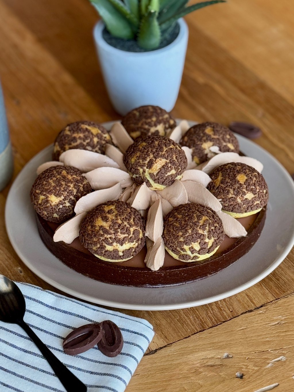 saint honore au chocolat