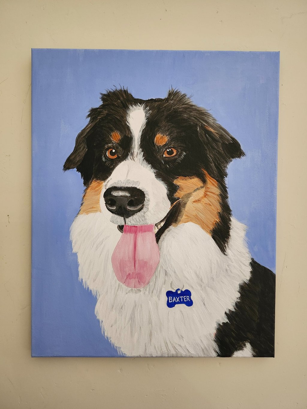 Image of a painting of a dog.