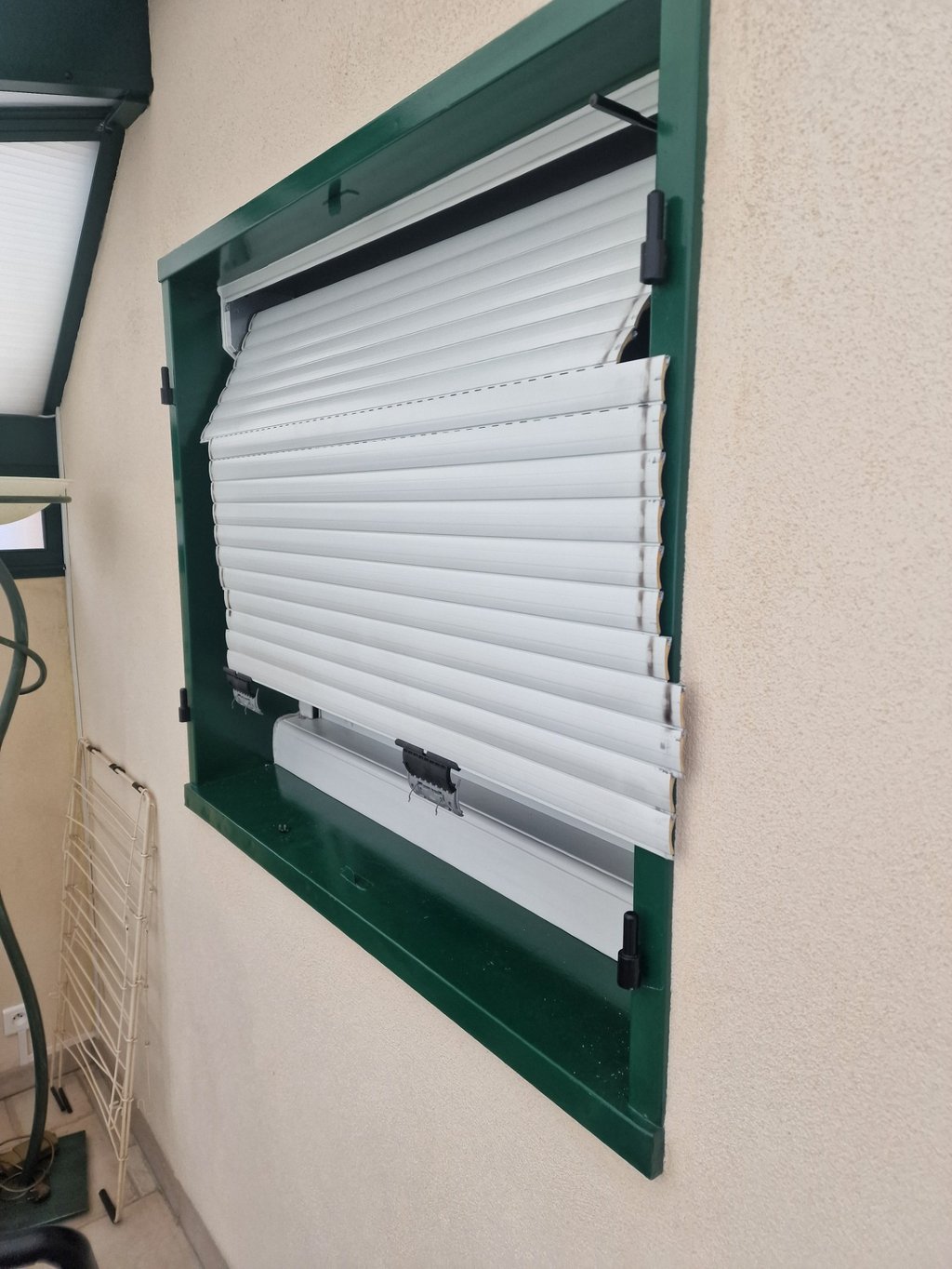 volet roulant contour vert store casser