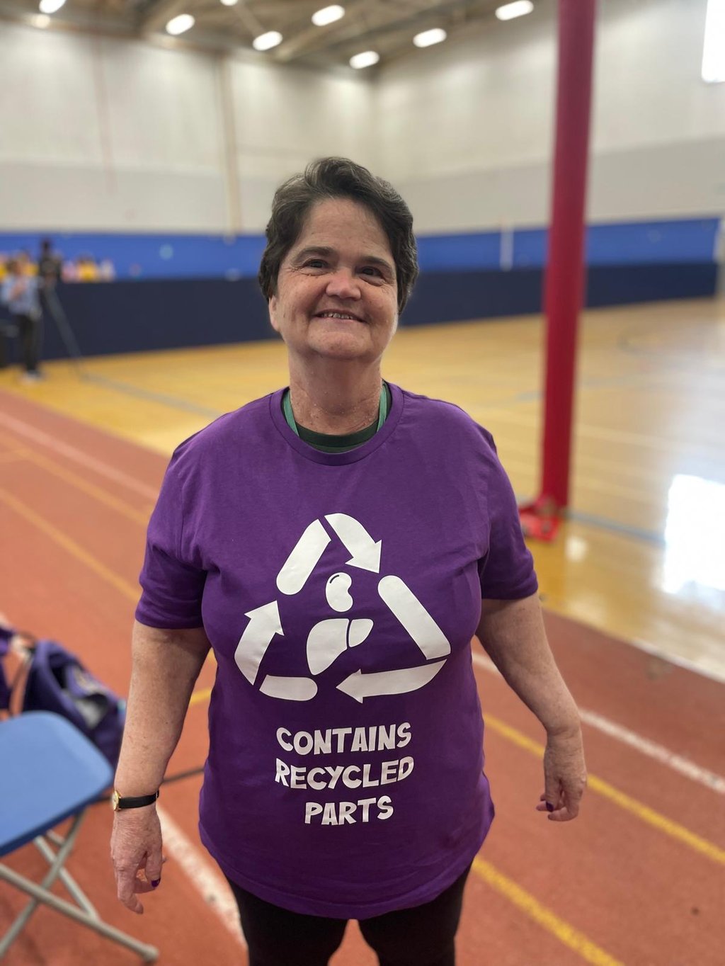 Claire celebrating life at the games