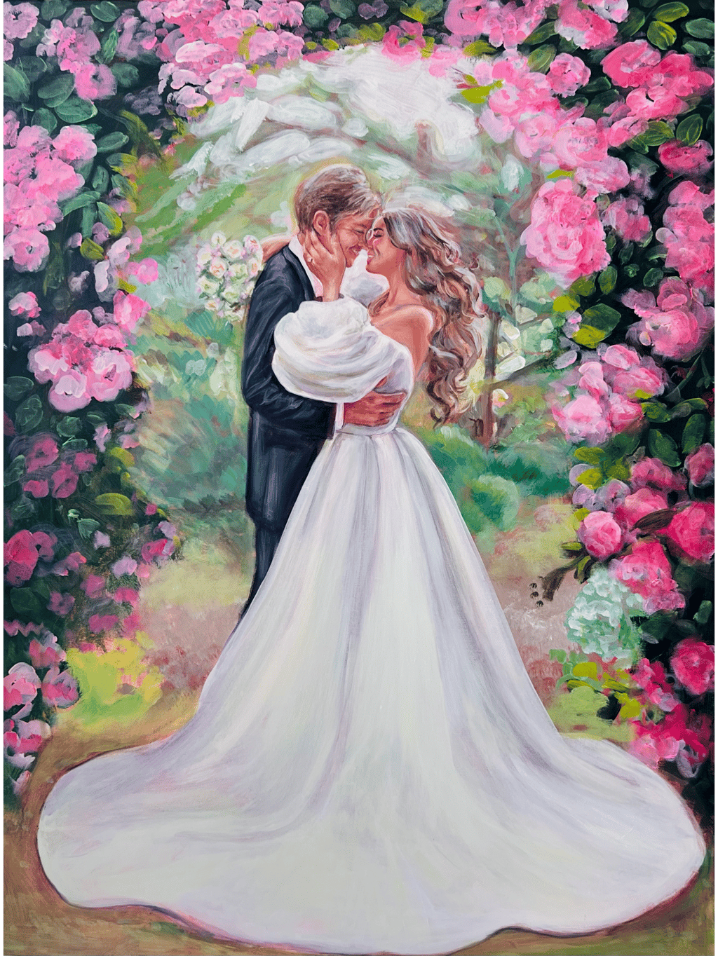 Live Wedding Painting by Nominsstudio