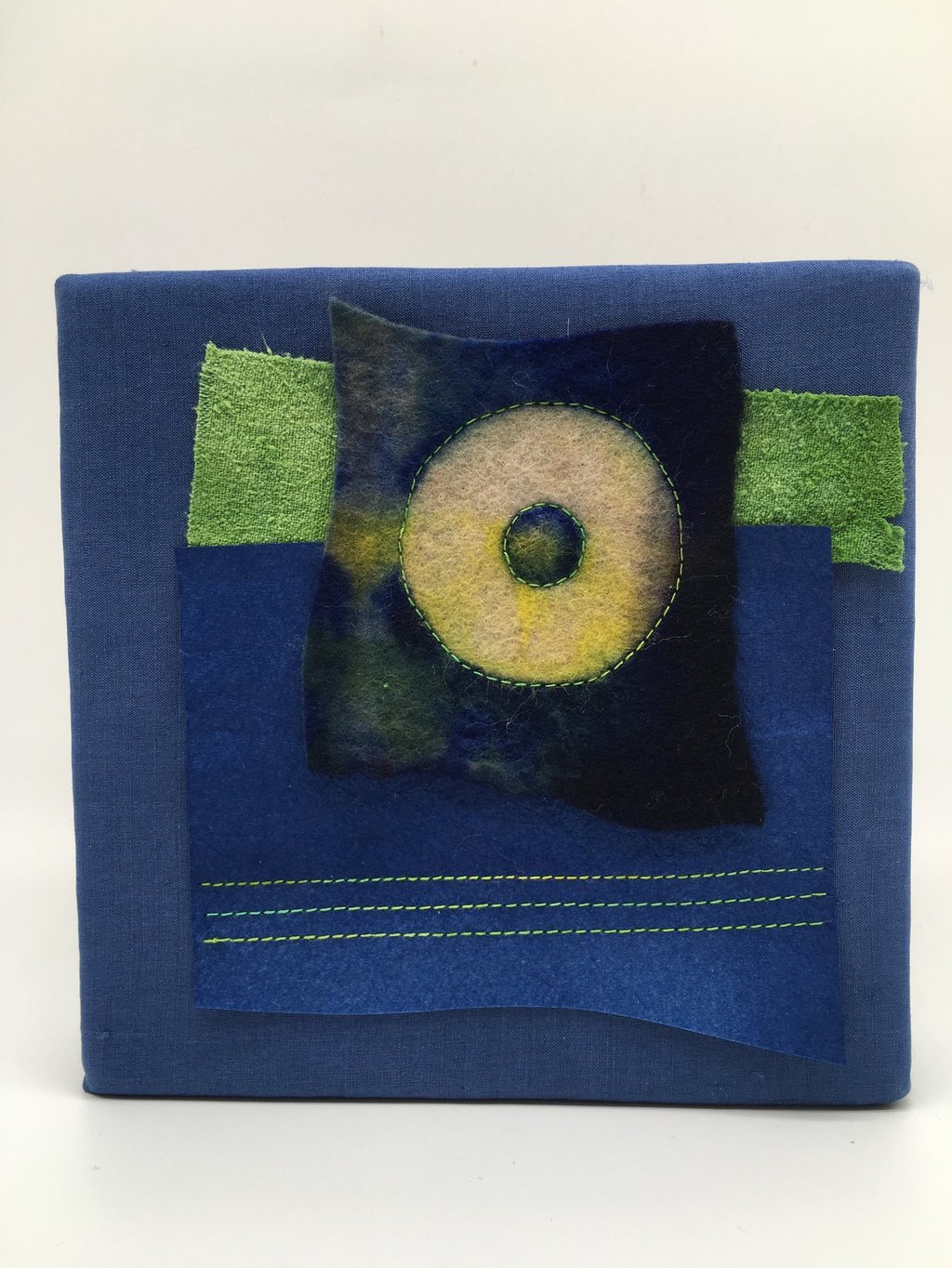 Untiltled Felt Collage by Lu Peters.