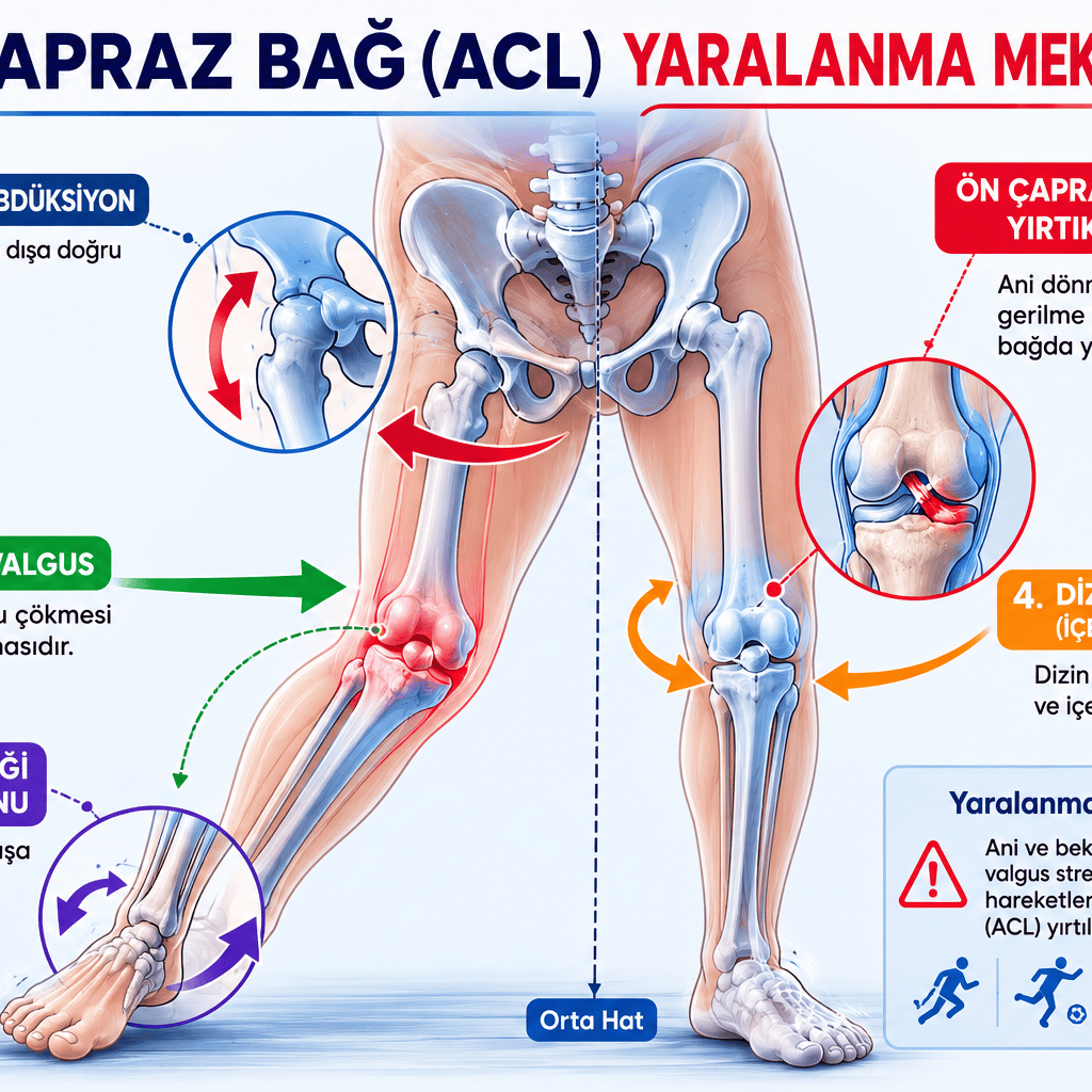 ön çapraz bağ yırtığı