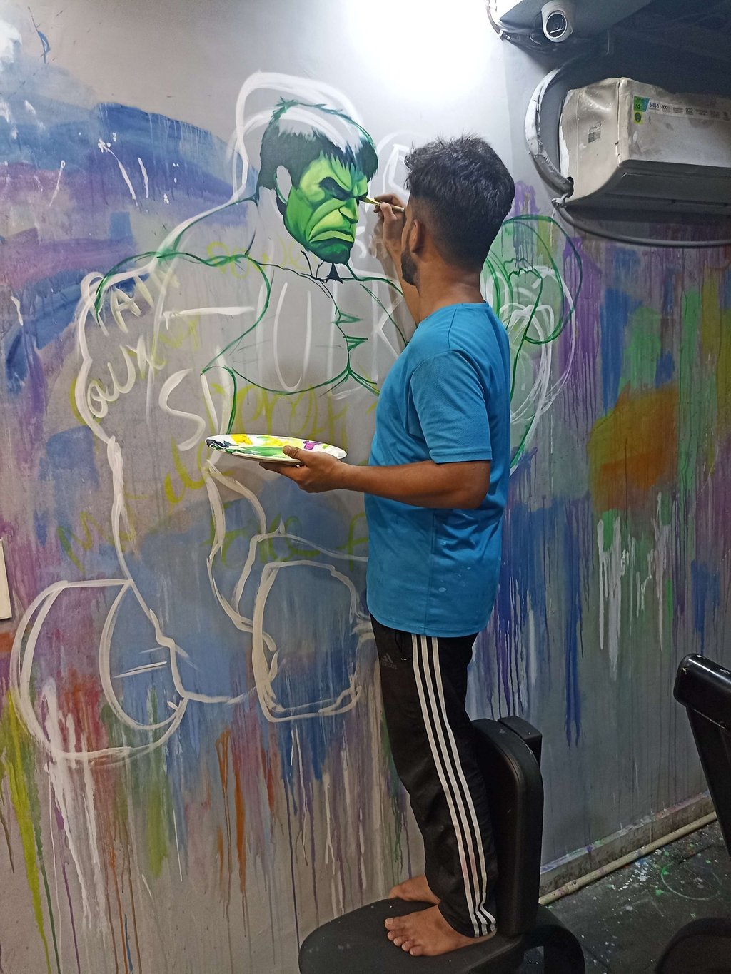 Gym Wall Painting in South Delhi