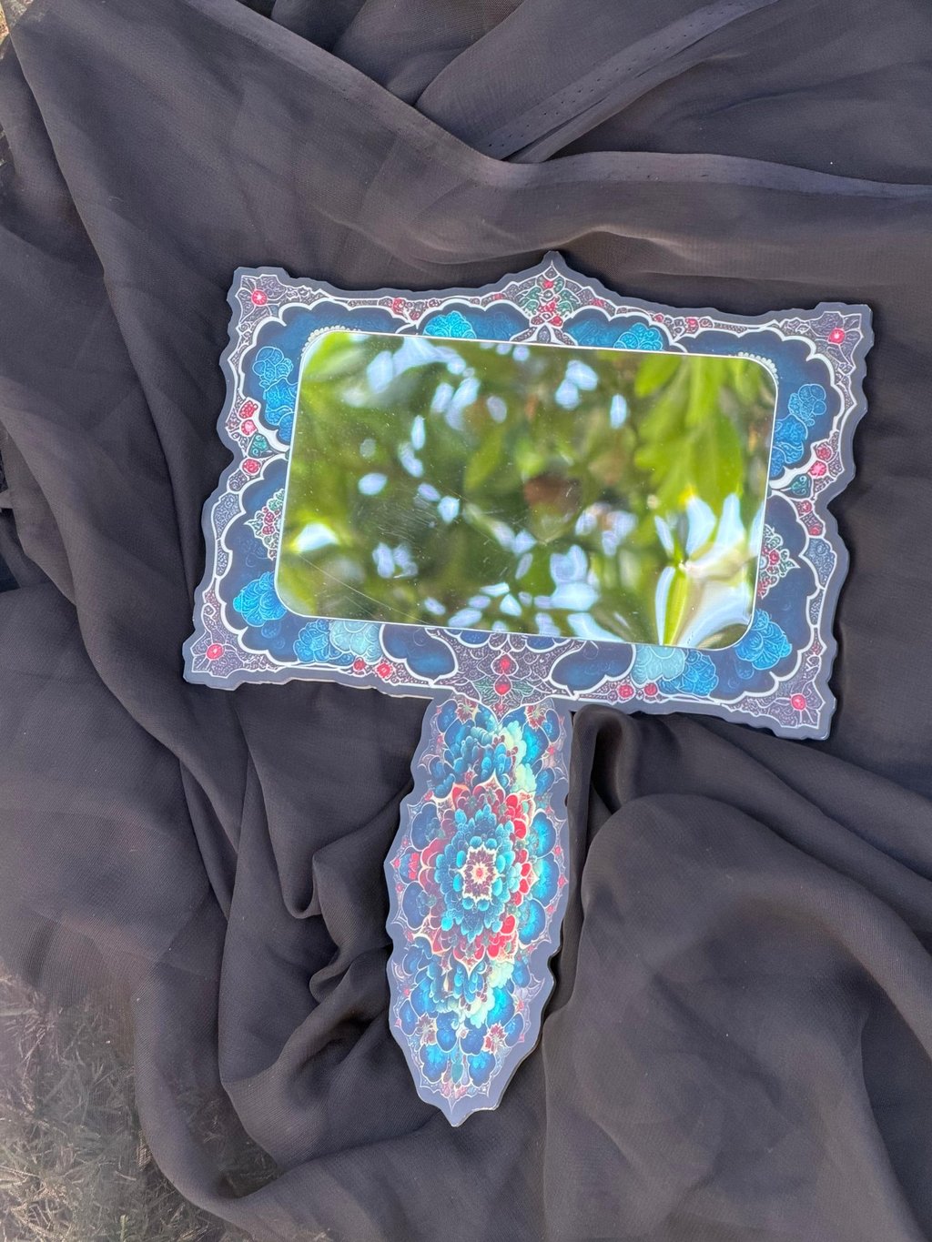 custom acrylic hand mirror for birthdays