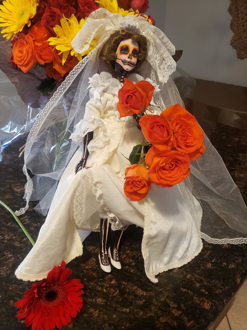 restauracion de una muñeca de ceramica