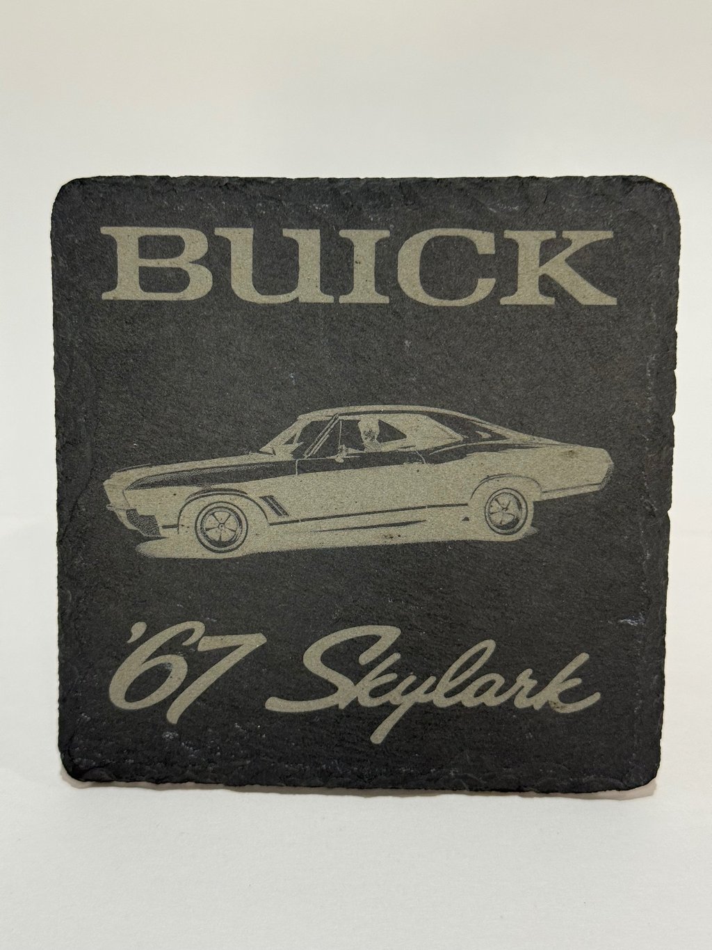 Personalized slate coaster