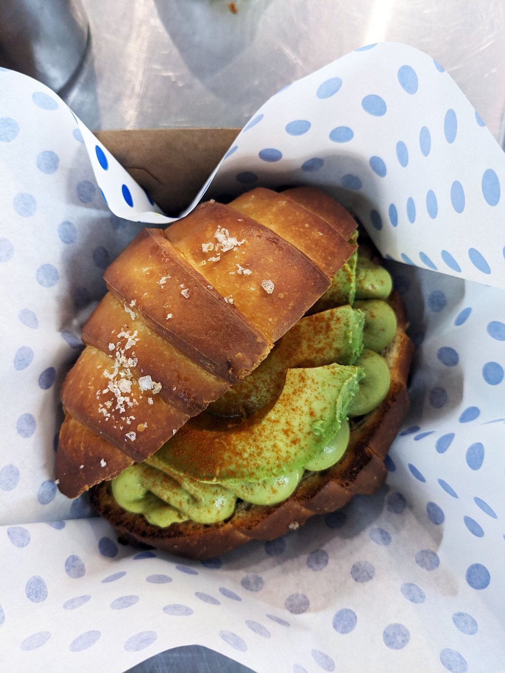 Double Avo Toastie by Patisserie BLEU in Leeming Perth.