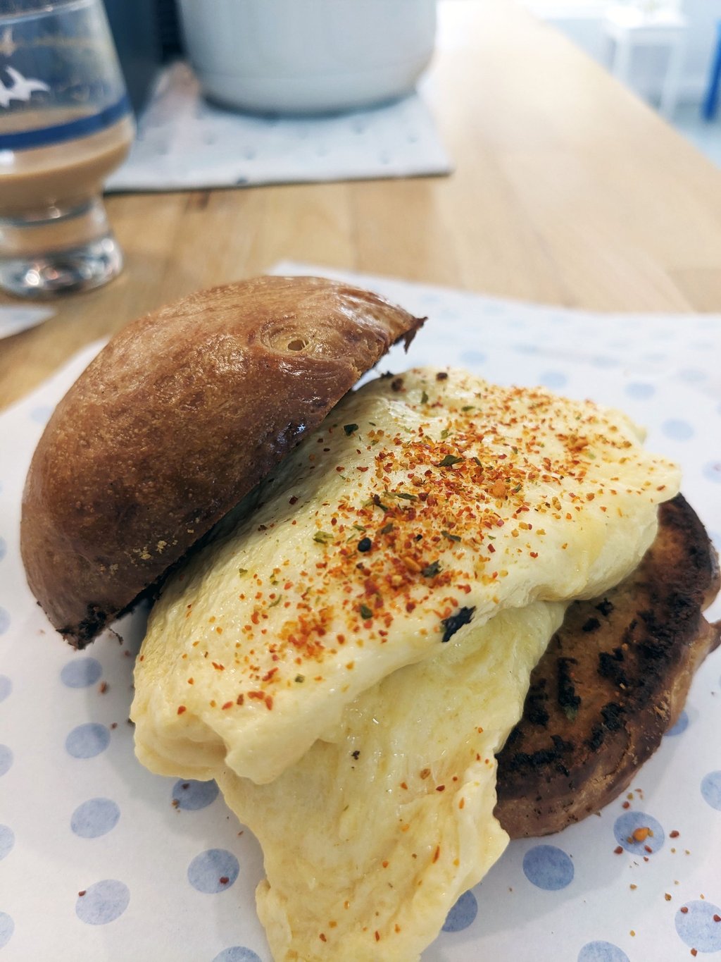 Tamago Sando by Patisserie BLEU in Leeming Perth.
