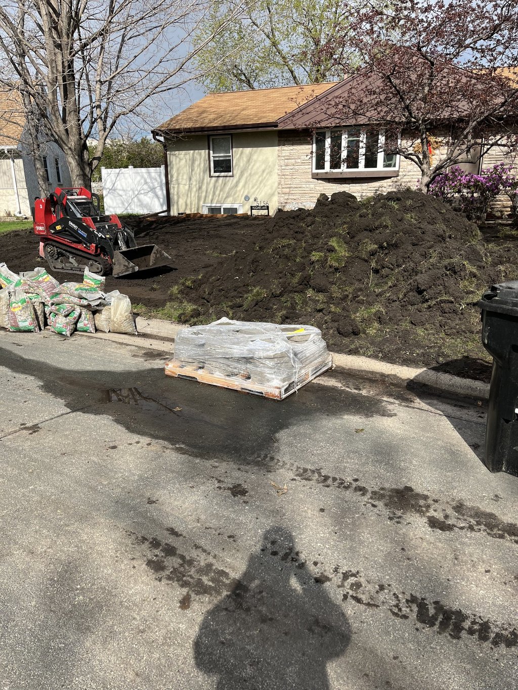 lawn restoration in MN residential yard