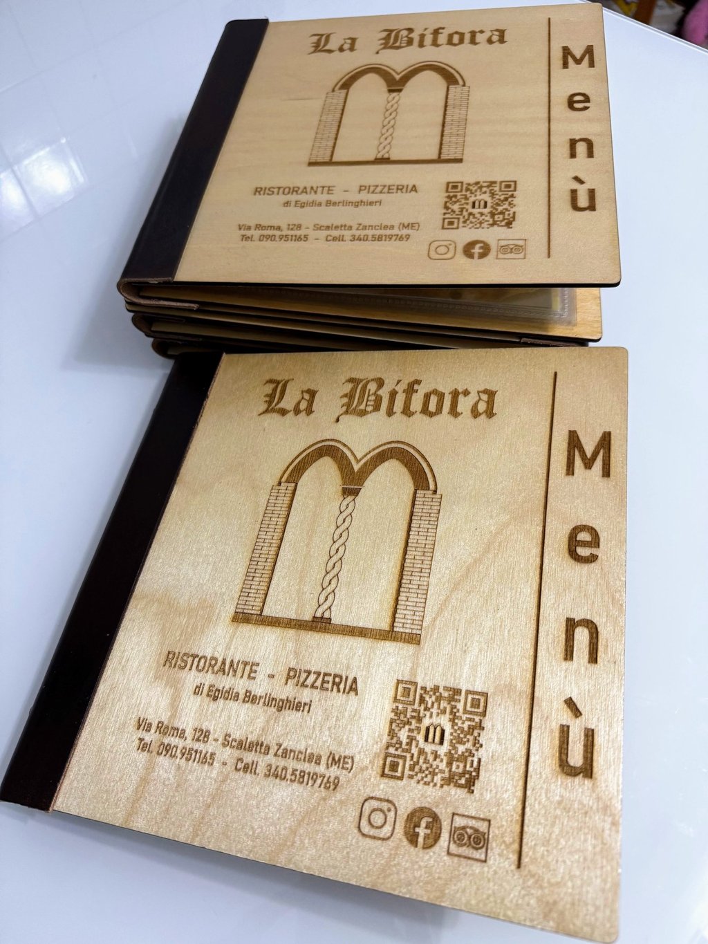 Menu pizzeria progettazione e realizzazione