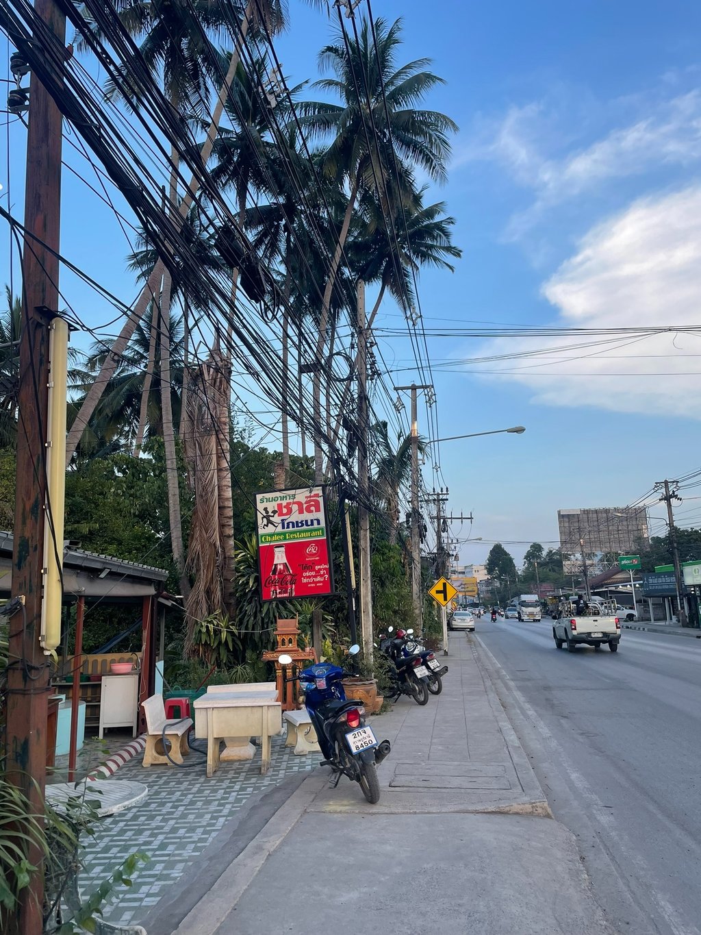 Koh Samui skuter i palma