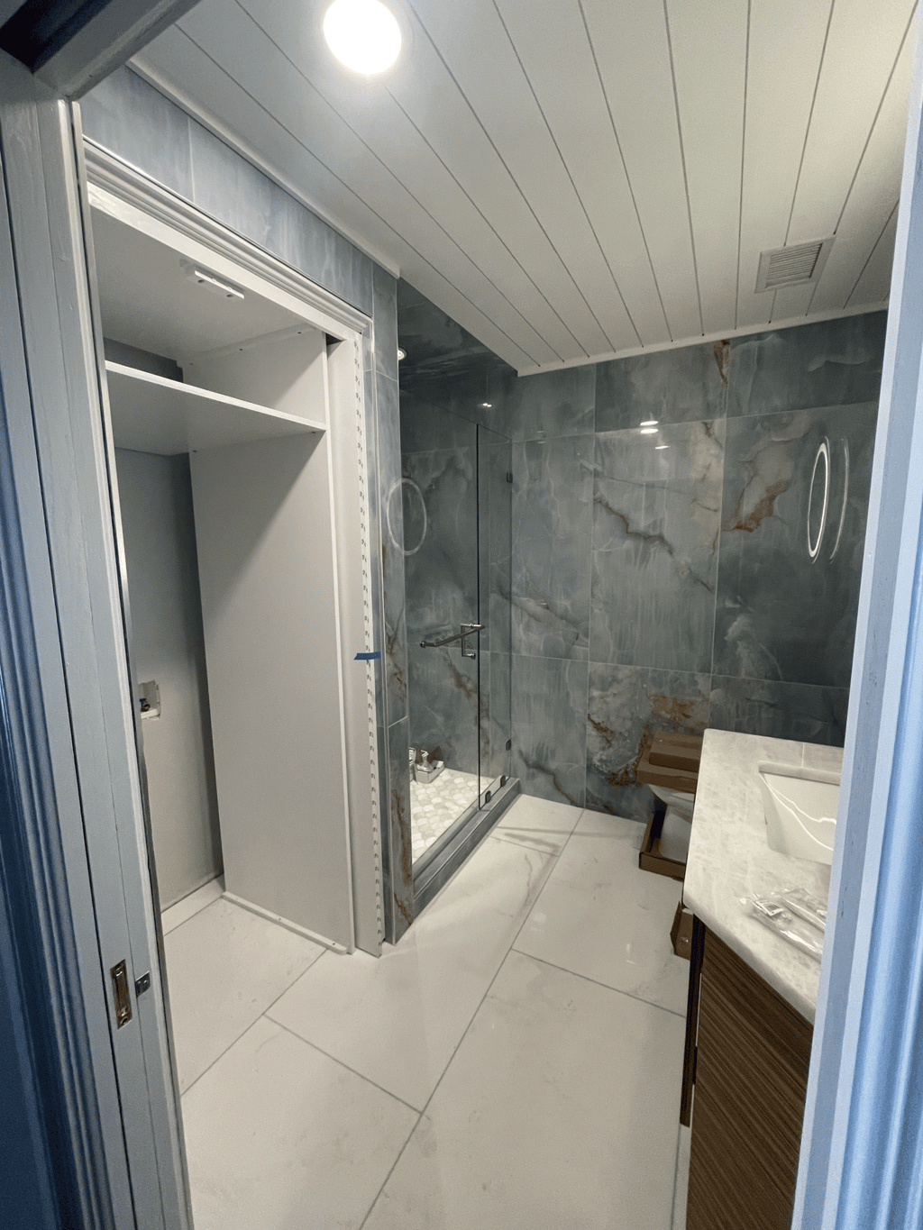 Skinners Construction LLC specializing in high-quality tile work for a beautiful finish in Milford