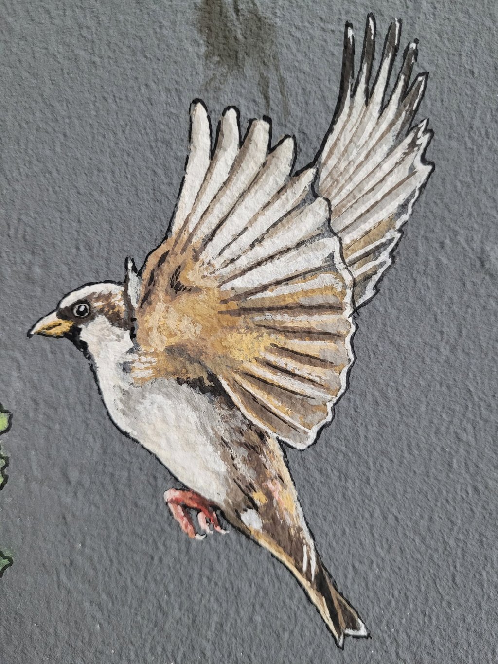 Álvaro Fernández Sáez Wandmalerei Birkenwald