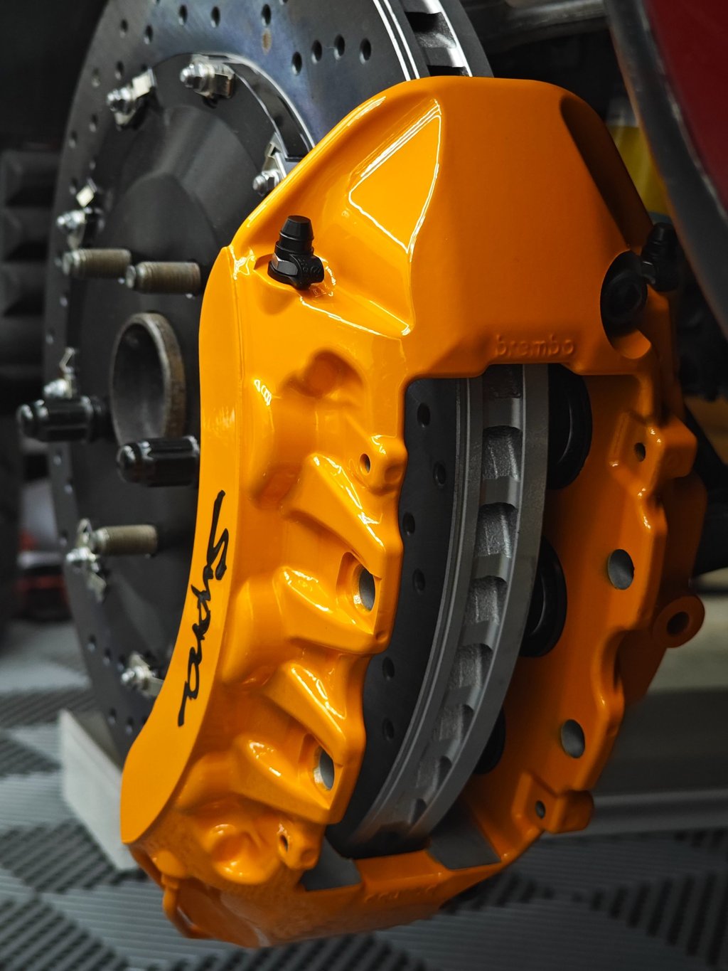MKIV Supra big brake kit using R35 GTR calipers