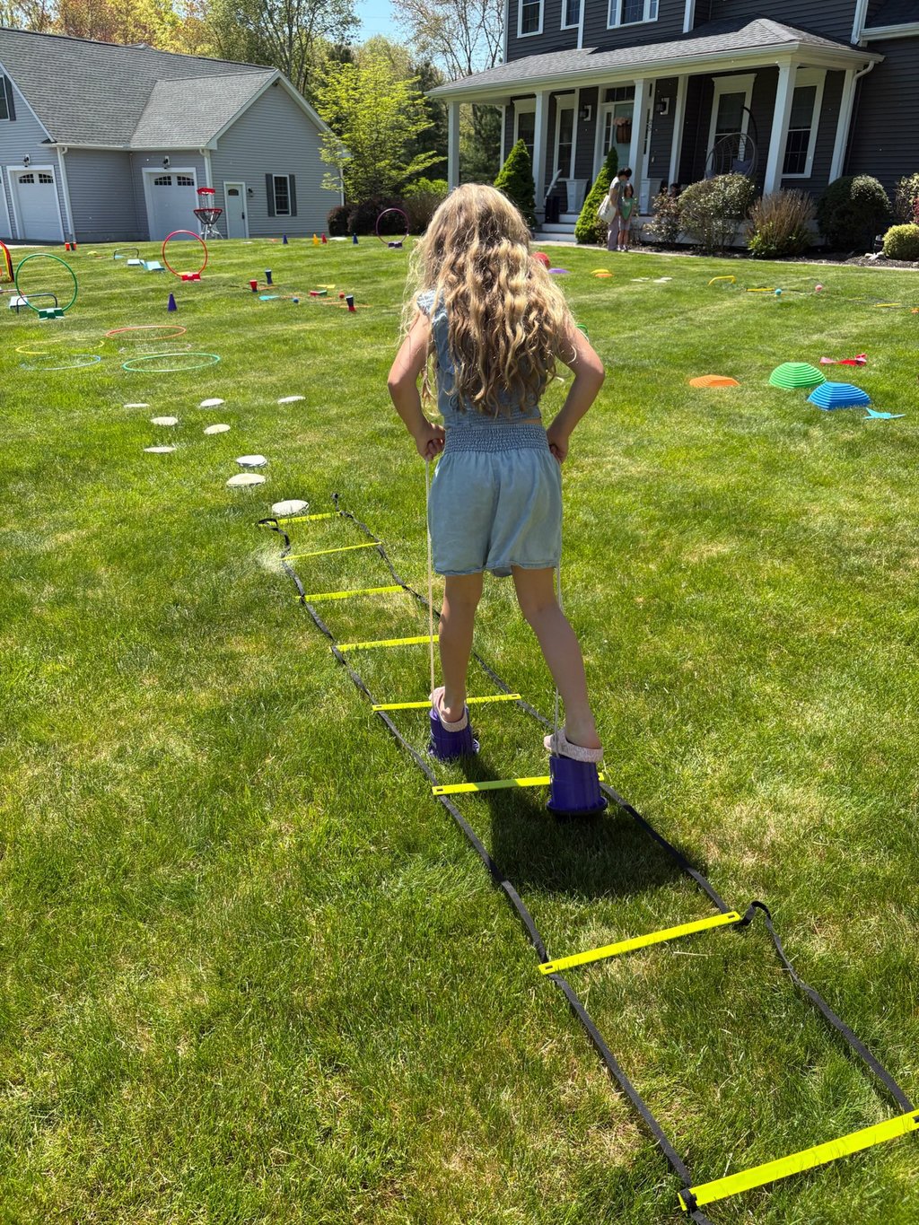 Kids participating in ninja warrior birthday party in Massachusetts