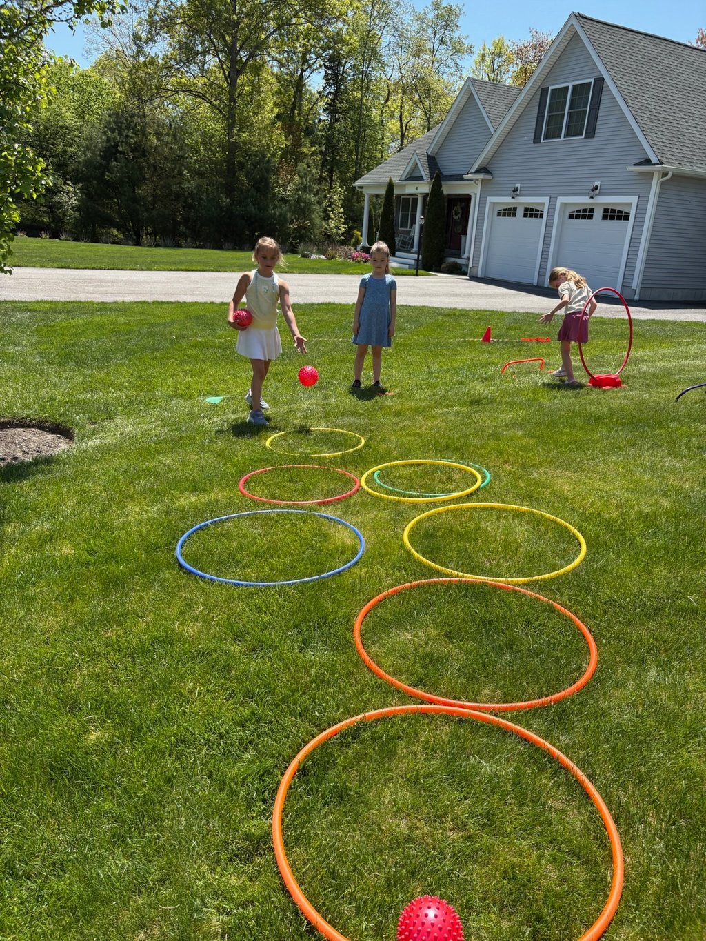 Kids participating in ninja warrior birthday party in Massachusetts