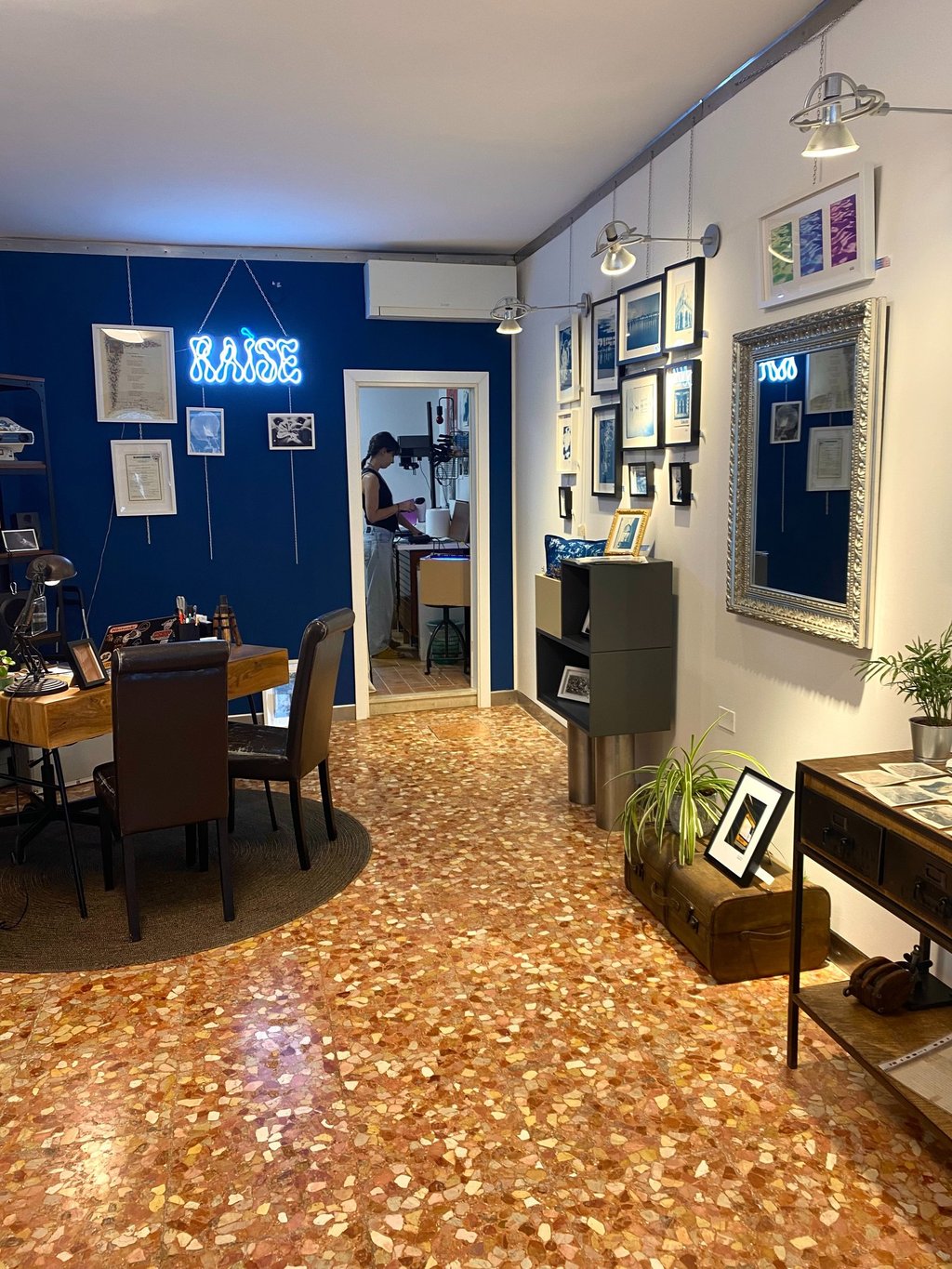 Obra terminada de diseño de interiores y gestión de proyecto en Venecia, Italia.