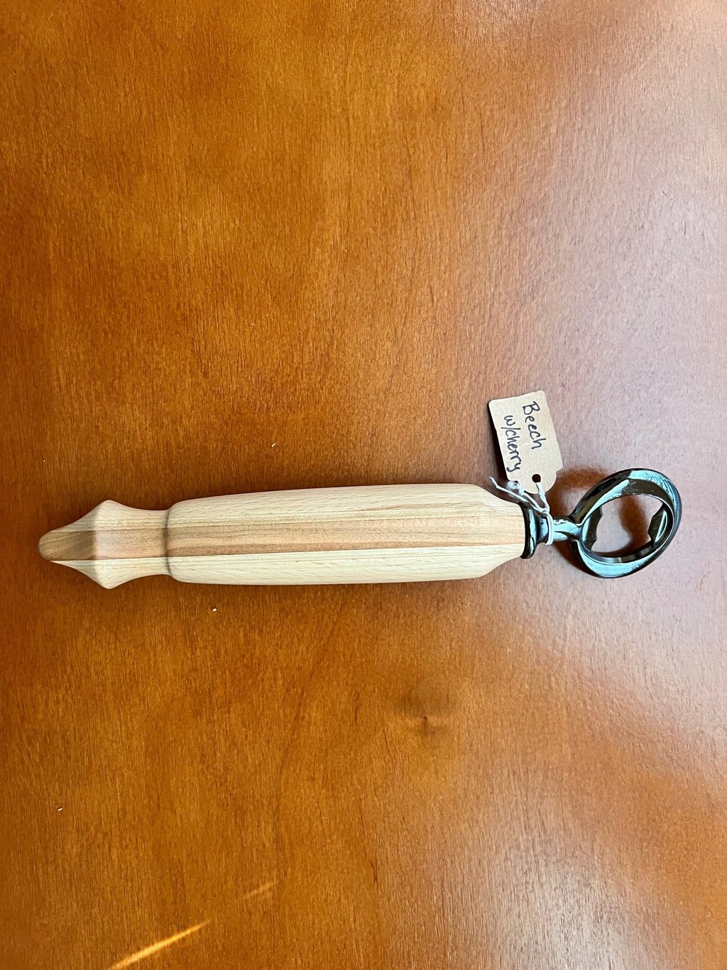 beech cherry bottle opener