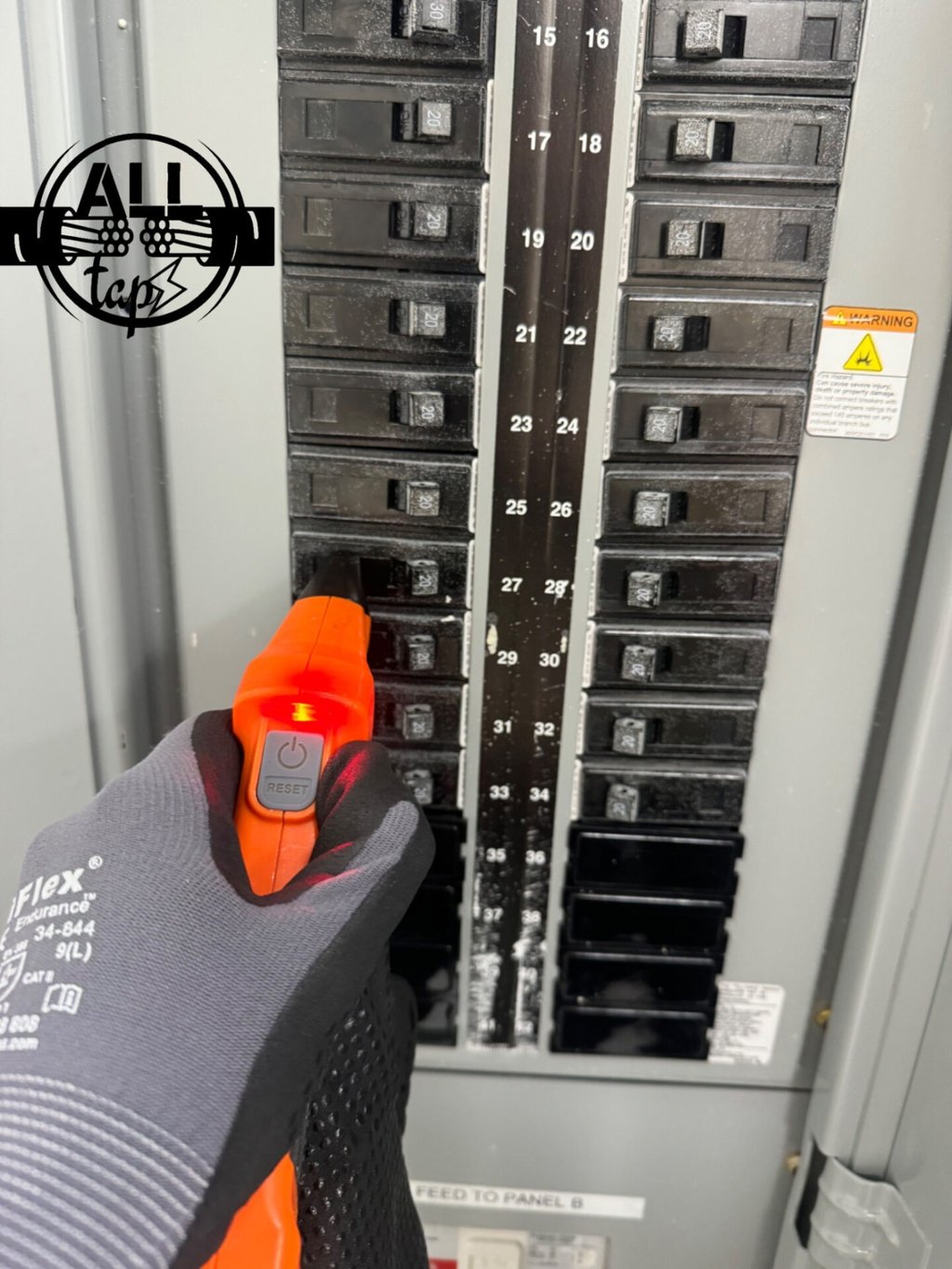 a person holding a pair of gloves and a pair of gloves