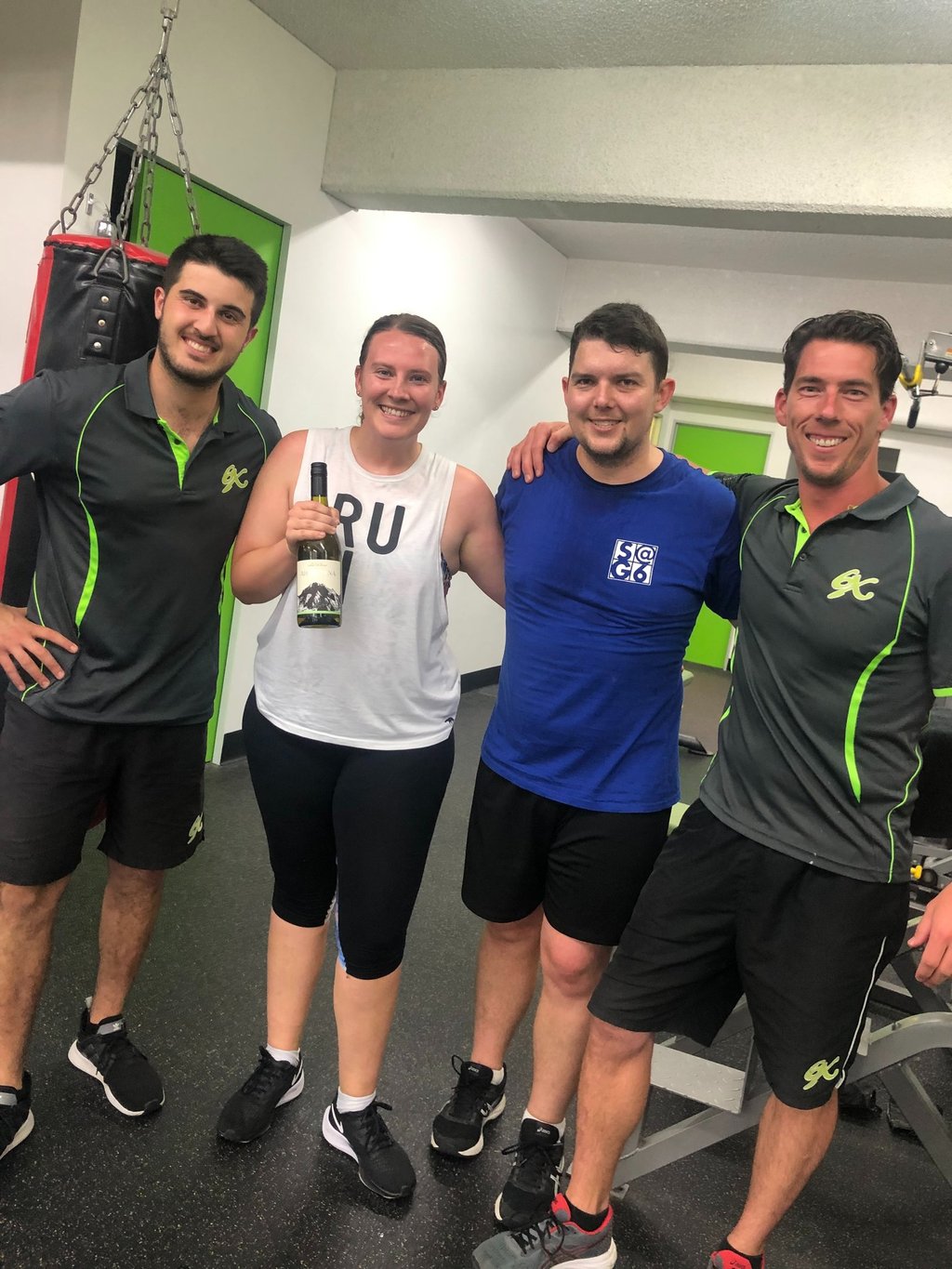 happy member with personal trainer at 6X Training in Maroubra