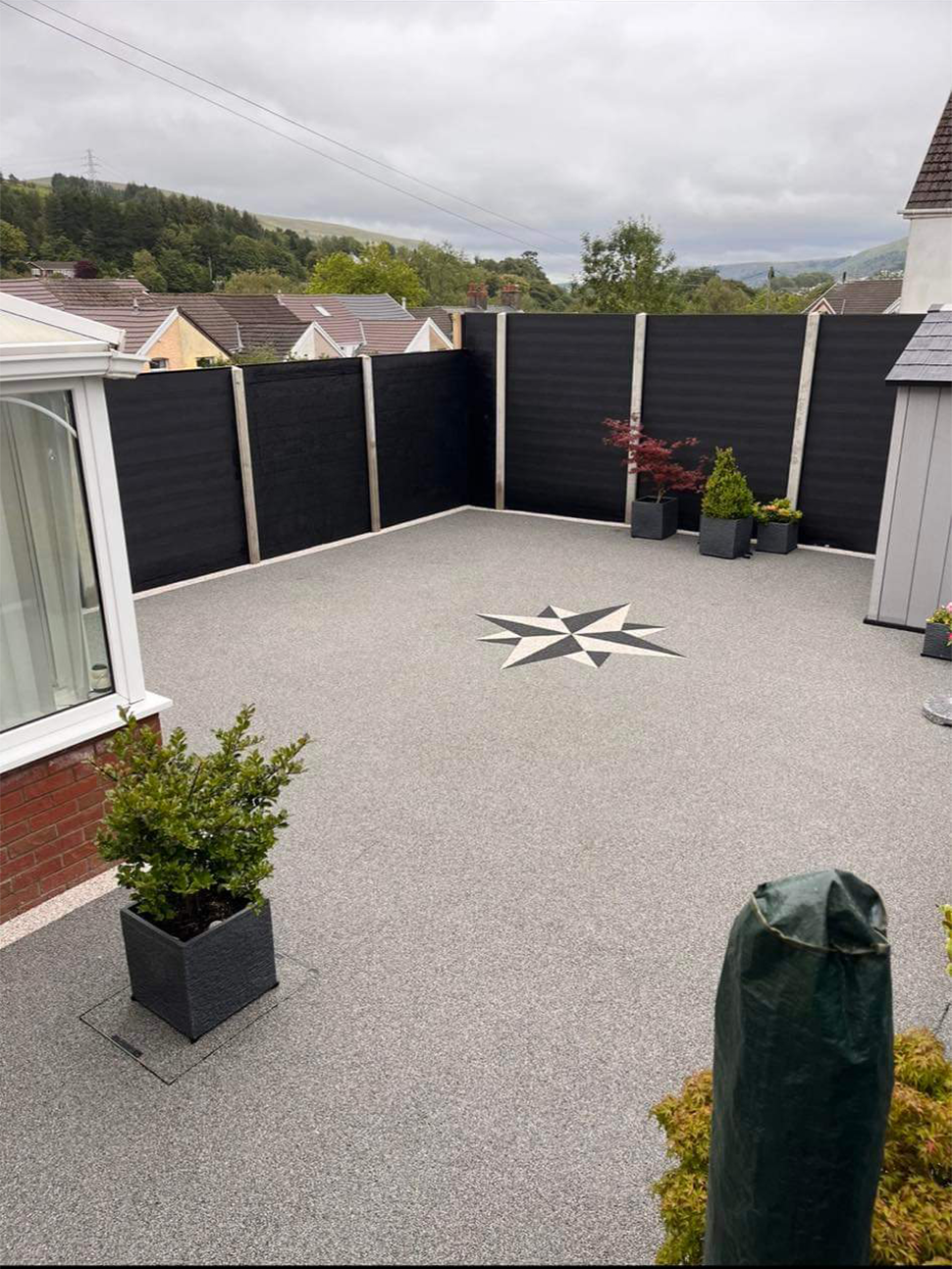 resin driveway paving with custom model in Gloucester, Gloucestershire, UK
