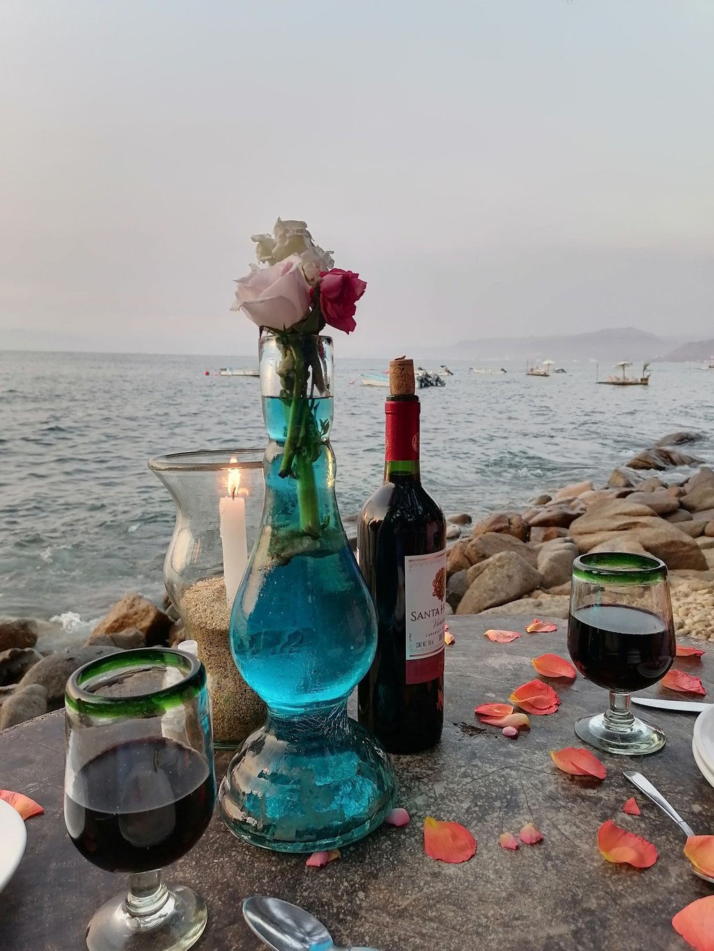 Asesoria en viajes. Bahia de Banderas, Puerto Vallarta. Una cena memorable y solo llegas en barco.