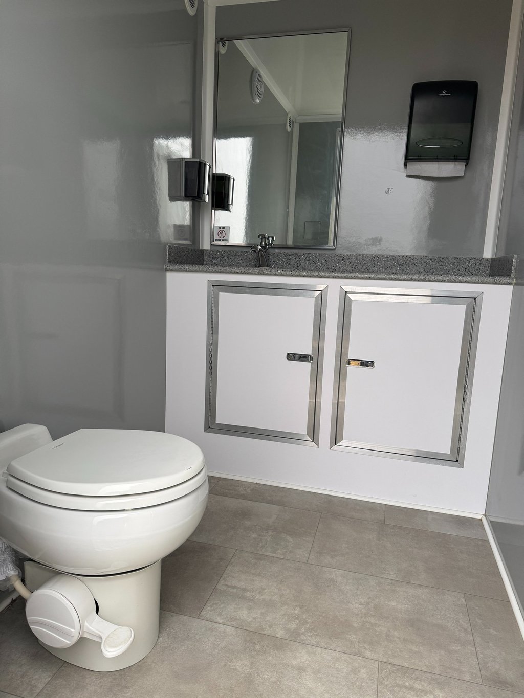 luxury portable restroom rental