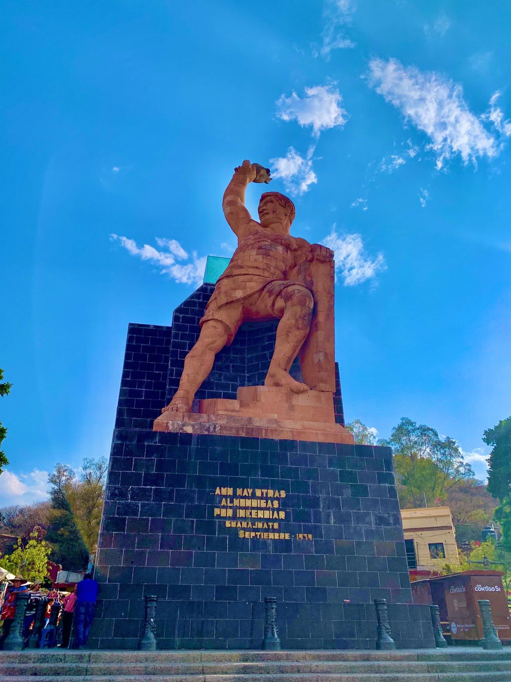 Statue of El Pipila in Guanajuato, Mexico