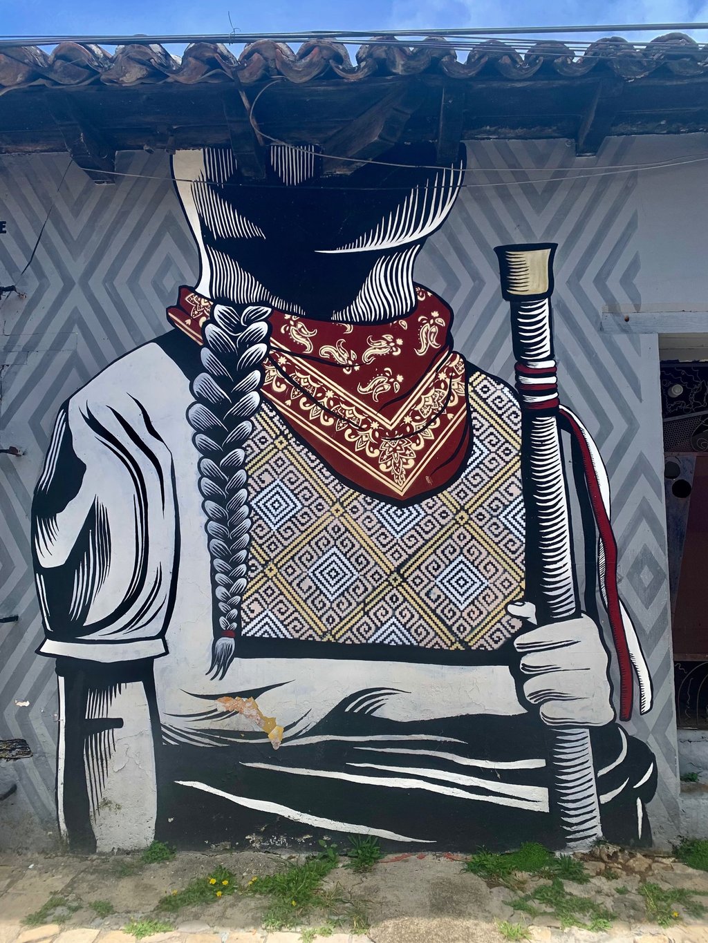 Street art related to Zapatista movement in San Cristobal de las Casas, Mexico