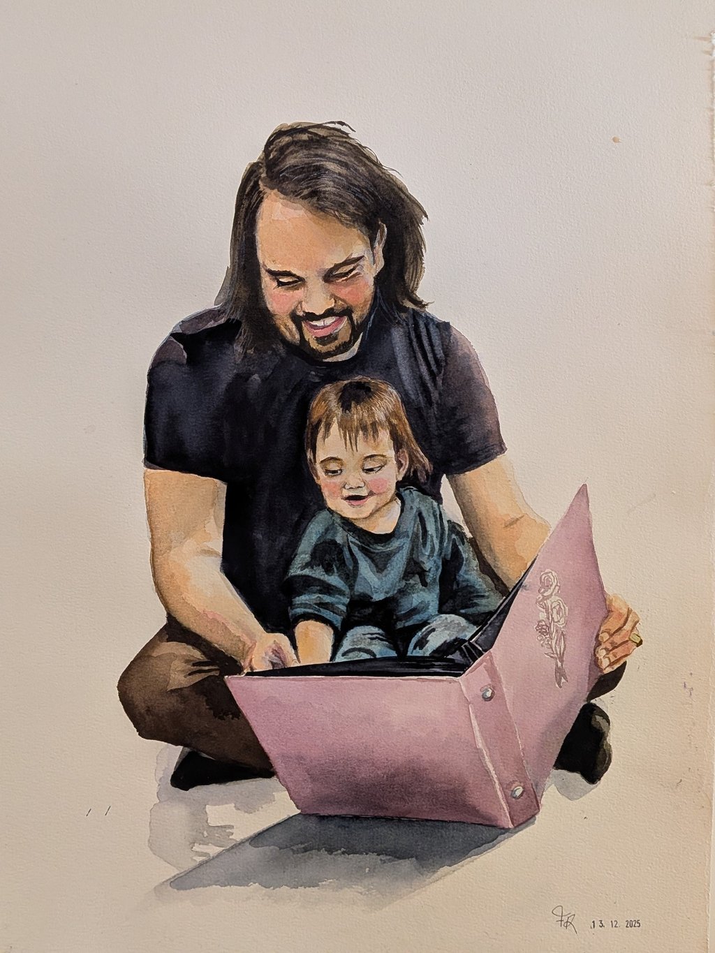 Father and child portrait