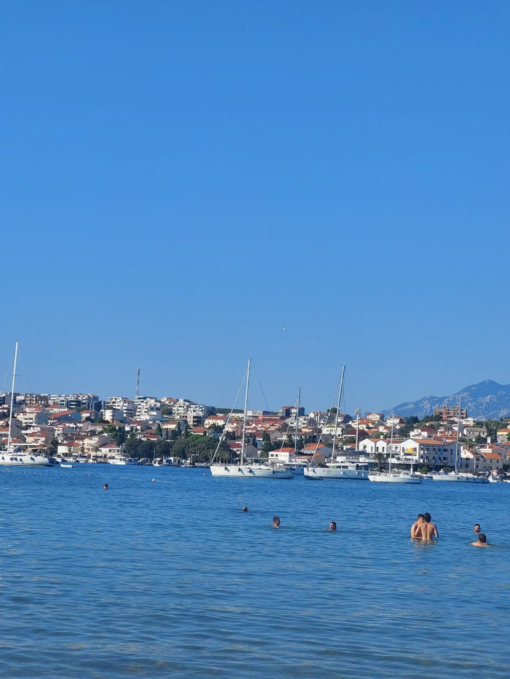 Meerblick in Novalja, Kroatien