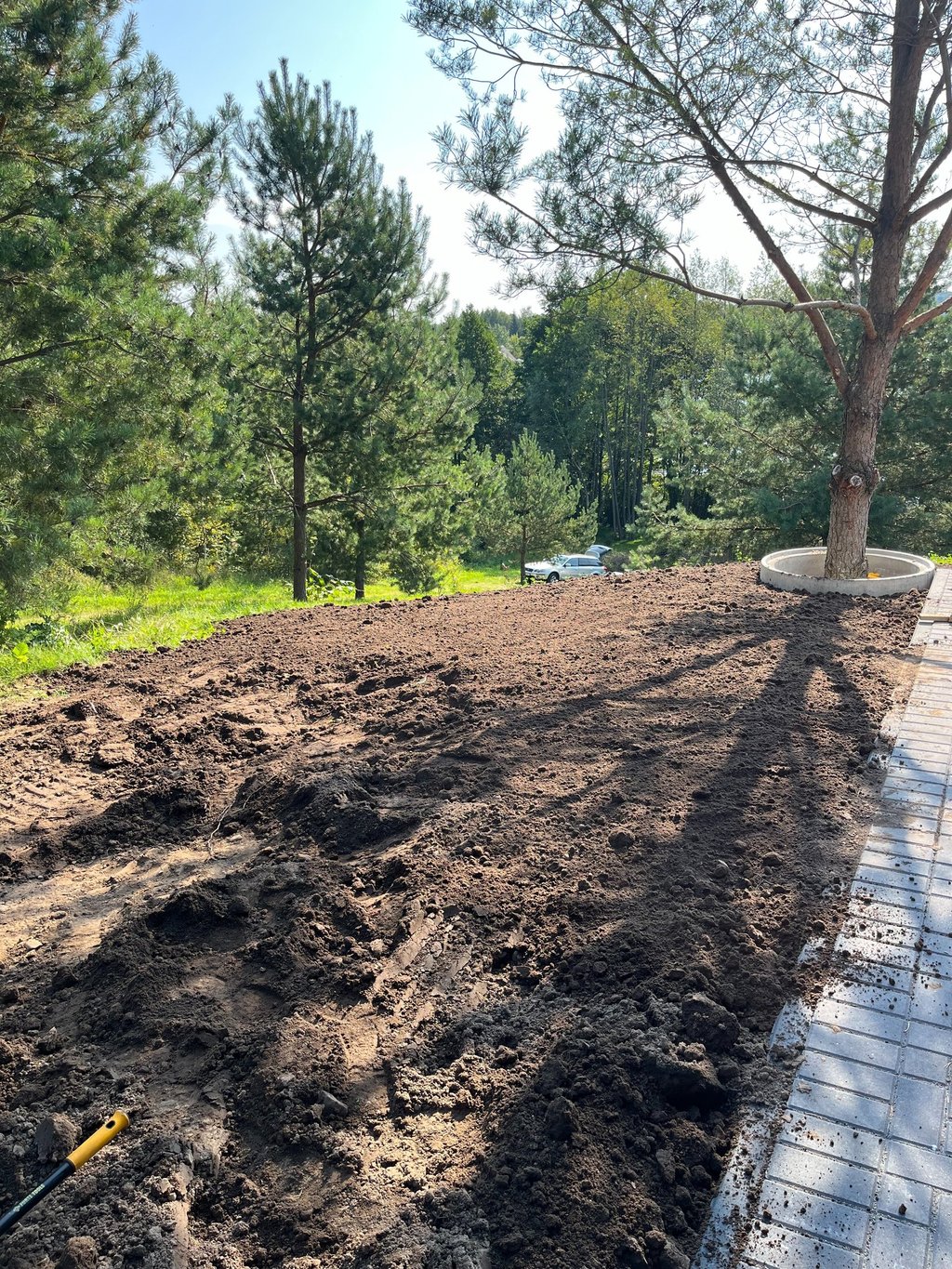 Atliekami sklypo lyginimo (planiravimo) darbai