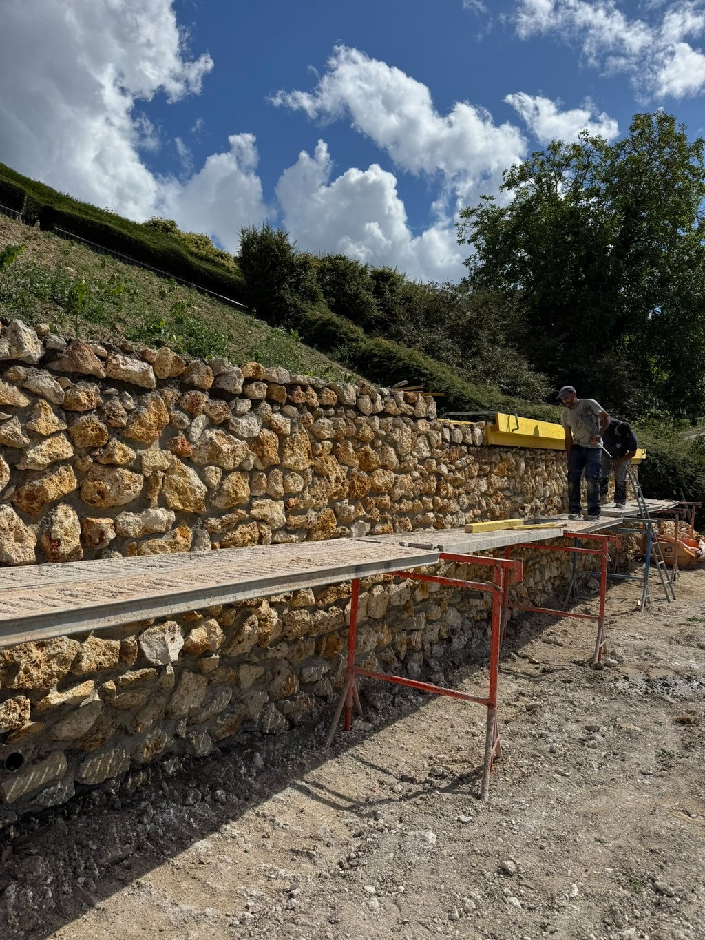 Réalisation Mur de Souténement dans la Marne par MTC