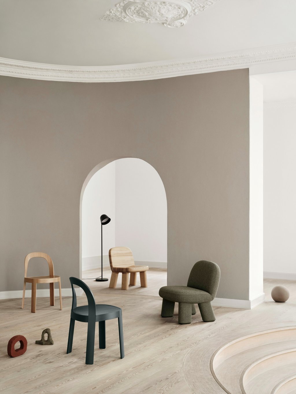 stilingos kedes interjere